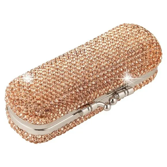 NEW Sparkling Bling Swarovski Crystal Rhinestone Lipstick Case + FREE Gi… - Picture 4 of 7